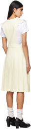 Comme des Garçons Girl Off-White Jersey Pinafore Midi Dress