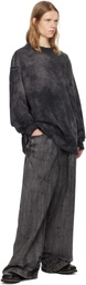 Juun.J Black New Dyeing Long Sleeve T-shirt