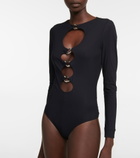 Burberry - Cutout stretch jersey bodysuit