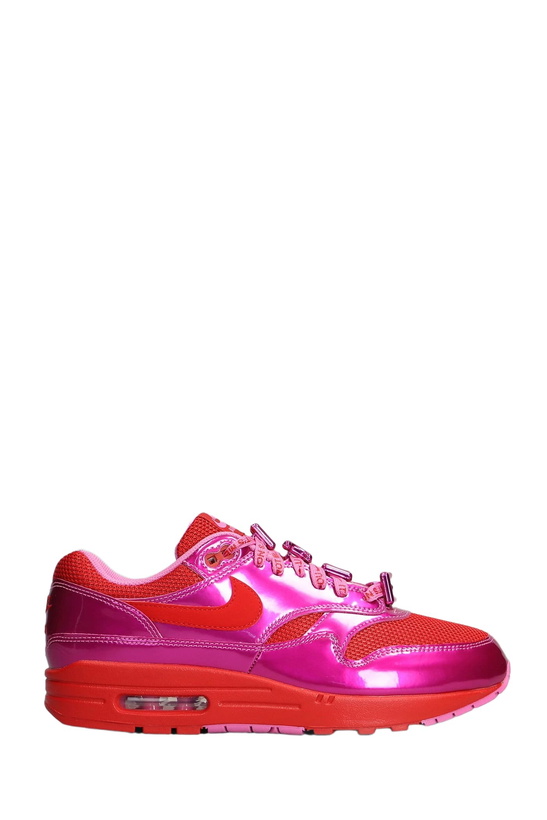 Photo: Nike Air Max 1 Prm Sneakers In Fuxia Leather And Fabric