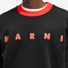 Marni Men's Logo Crew Sweatshirt in Black