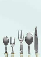 Les-Ottomans Set Of Five Bamboo Cutlery