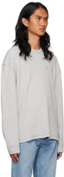 GUESS USA Gray Waffle Sweatshirt