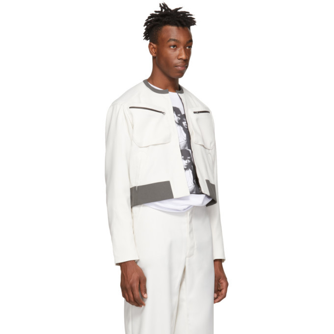 Kiko Kostadinov White Short Tajima Jacket