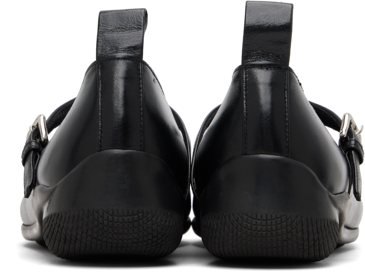 OPEN YY Black Badge Appliqué Flats
