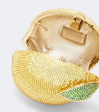 Judith Leiber Couture Citron Lemon embellished clutch