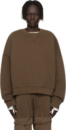 Entire Studios Brown Box Crew Sweatshirt