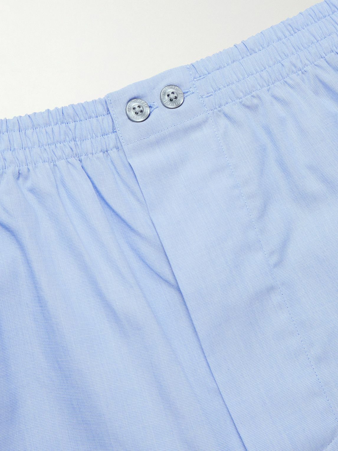 ZIMMERLI - End-On-End Cotton Boxer Shorts - Blue