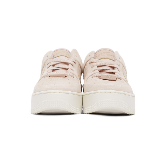 nike pink air force 1 sage sneakers