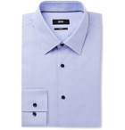 Hugo Boss - Blue Jano Slim-Fit Puppytooth Cotton Shirt - Blue