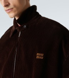 Miu Miu Cotton corduroy blouson jacket