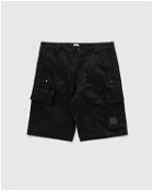 C.P. Company Stretch Satin Piece Dyed Bermuda Black - Mens - Cargo Shorts