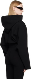 Rick Owens Black Tower Pull Hoodie