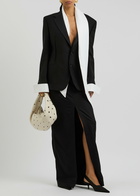 Bettter Paley Reversible Wool-blend Maxi Skirt Black