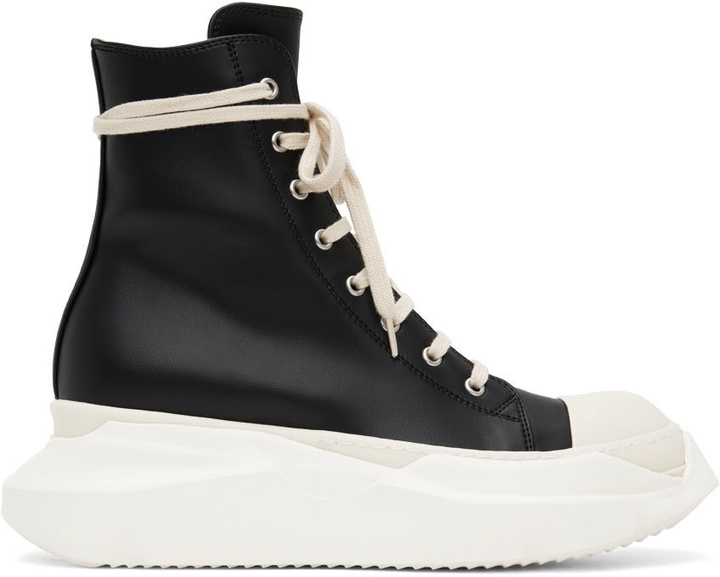 Photo: Rick Owens Drkshdw Black Abstract High-Top Sneakers