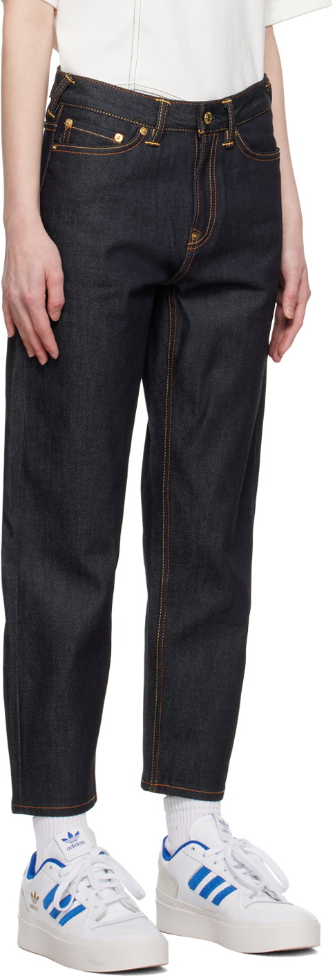 Evisu Indigo Panel Jeans