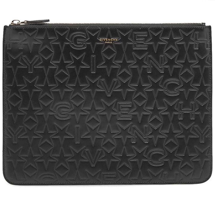 Photo: Givenchy Large Stars Embossed Pouch