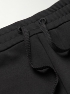 Moncler - Tapered Embellished Jersey Sweatpants - Black
