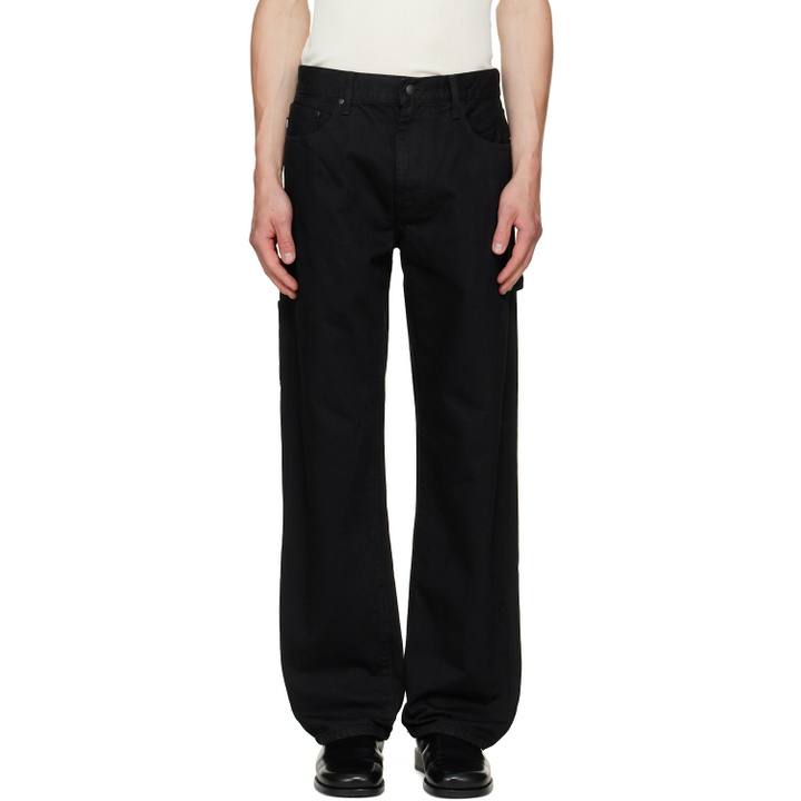Photo: vowels Black Overdyed Painter Jeans