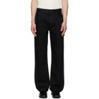 vowels Black Overdyed Painter Jeans