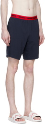 Hugo Black Jacquard Pyjama Shorts