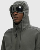 C.P. Company SWEATSHIRTS - HOODED OPEN Grey Mens Hoodies/Zipper