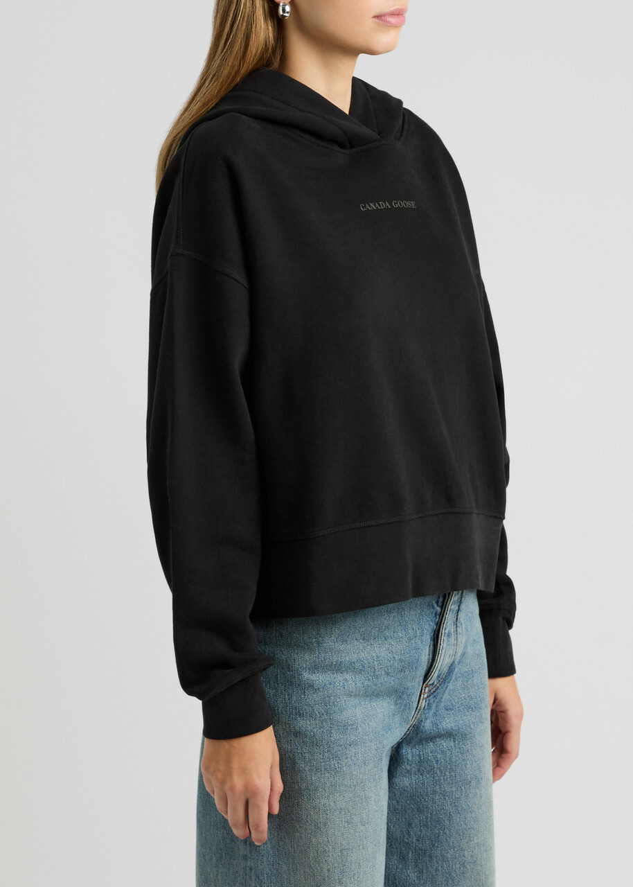Canada Goose Muskoka Hooded Cotton Sweatshirt Black