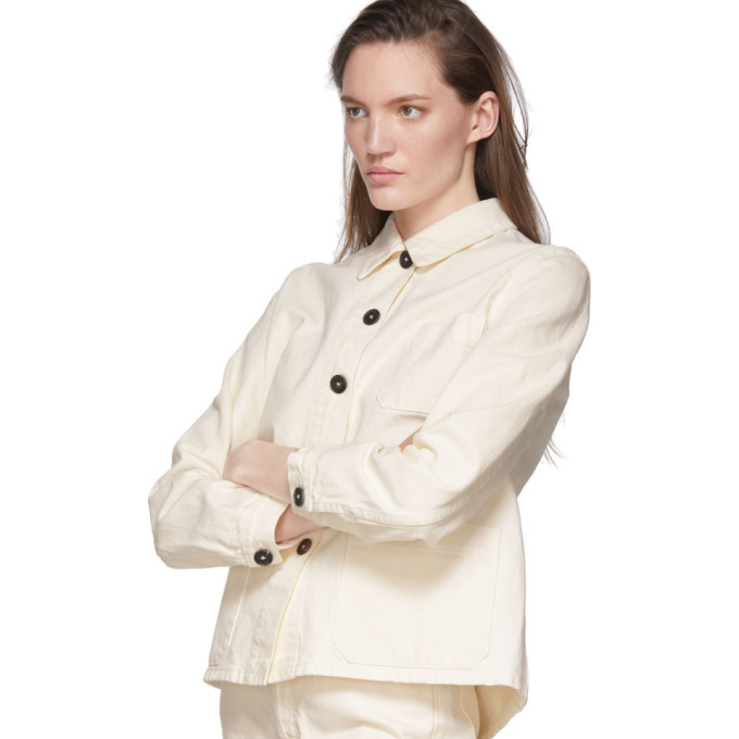 The Row Off-White Denim Kurt Jacket The Row