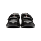 Prada Black Mesh and Leather Velcro Sneakers