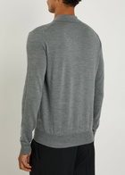 Aurélien Wool Polo Shirt Grey