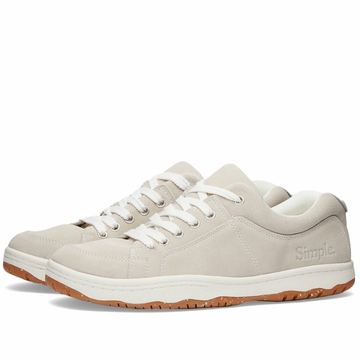 Photo: Simple Men's OS Standard Issue Sneakers in Oatmeal