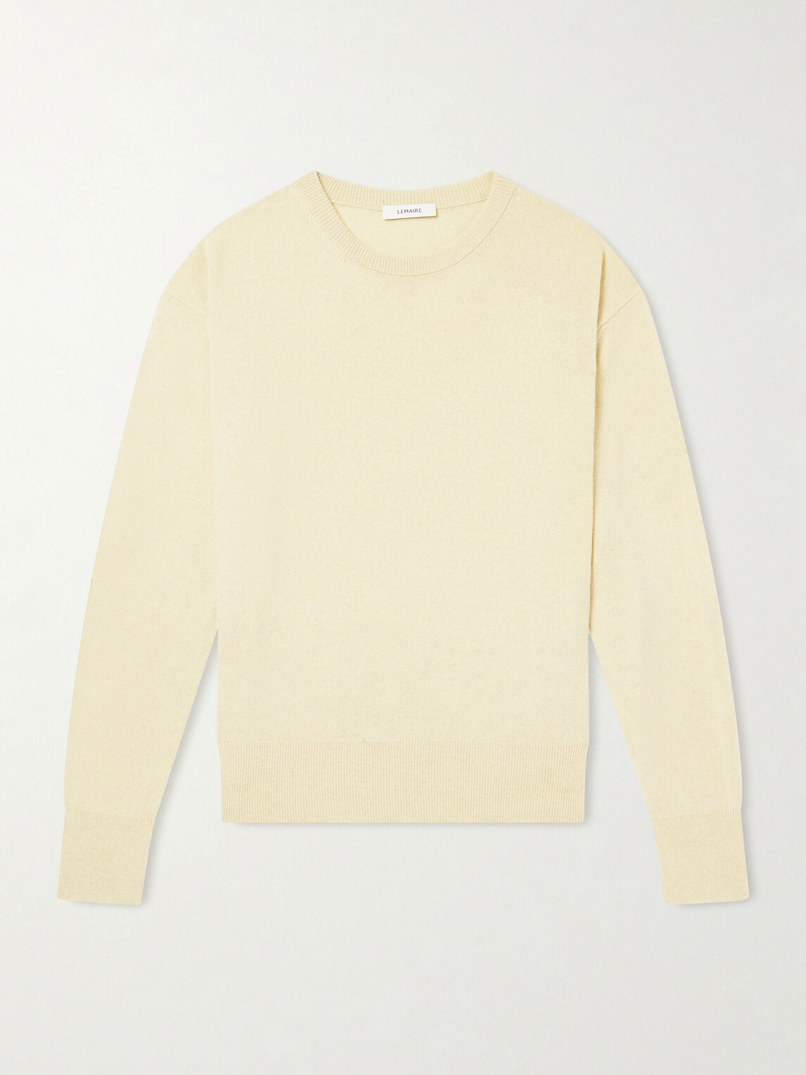 LEMAIRE - Cashmere and Wool-Blend Sweater - Yellow