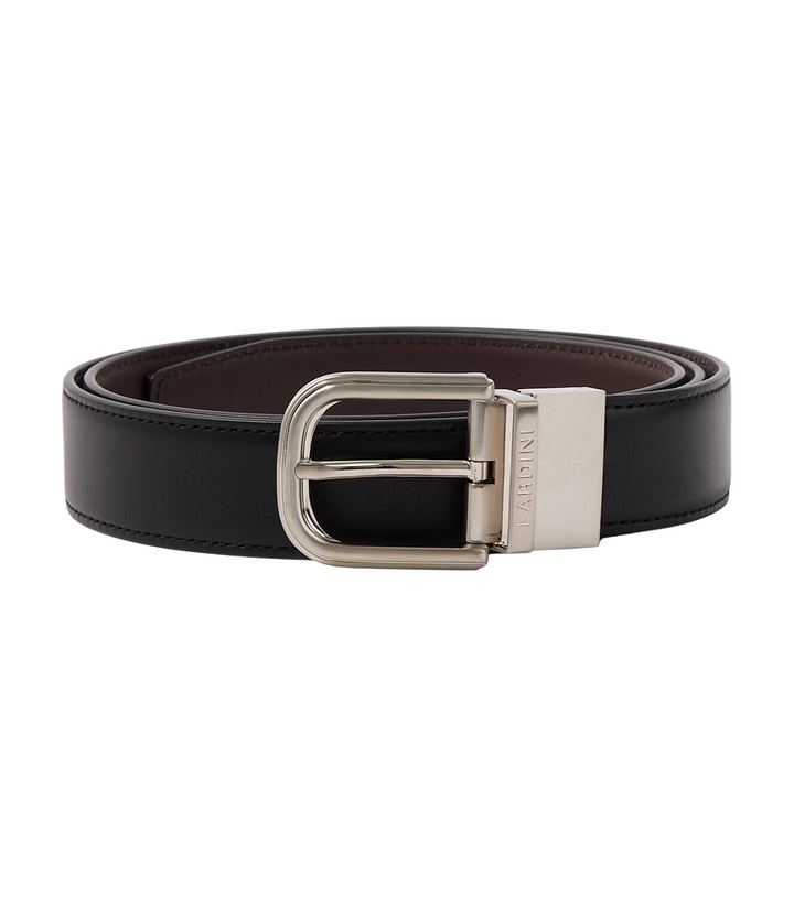 Photo: Lardini Logo leather belt