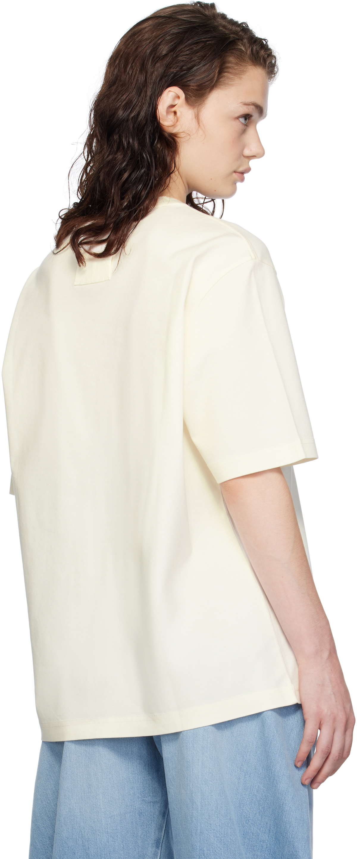 Lanvin White Clover Snake Patch T-shirt