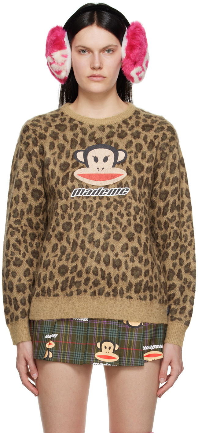 MadeMe Tan Leopard Sweater