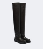 Christen Defender leather over-the-knee boots