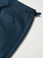 ERMENEGILDO ZEGNA - City Slim-Fit Wool and Silk-Blend Trousers - Blue