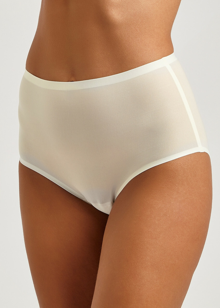 Chantelle C Soft Stretch High Waist Brie - Ivory - One Size
