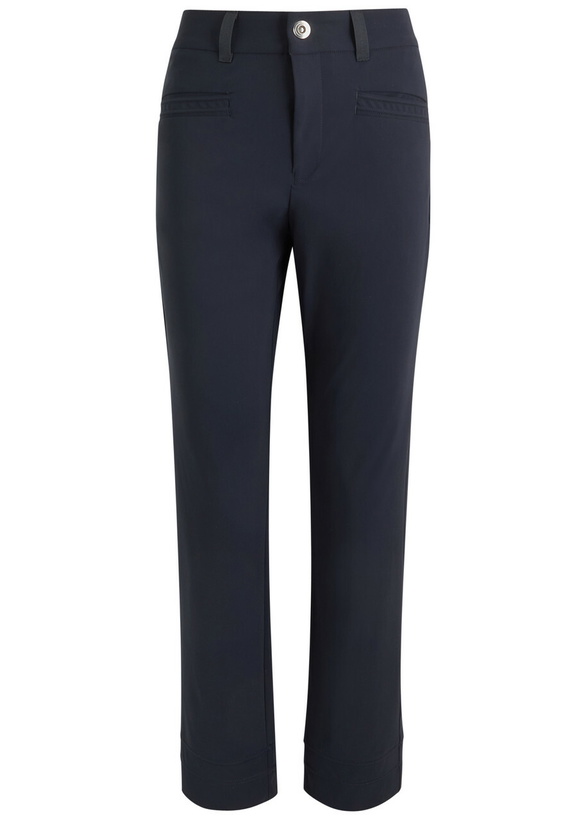Photo: High Meddle Straight-leg Stretch-jersey Trousers Navy
