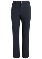 High Meddle Straight-leg Stretch-jersey Trousers Navy