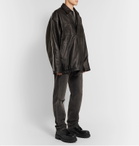 Balenciaga - Strike Leather Boots - Black