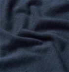 Camoshita - Wool Mock-Neck Sweater - Blue