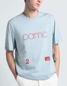 Oamc Mens T-shirt Sky in Blue