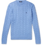 Polo Ralph Lauren - Cable-Knit Cotton Sweater - Blue