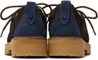 KidSuper Brown Patchwork Eye Low Hiking Boots
