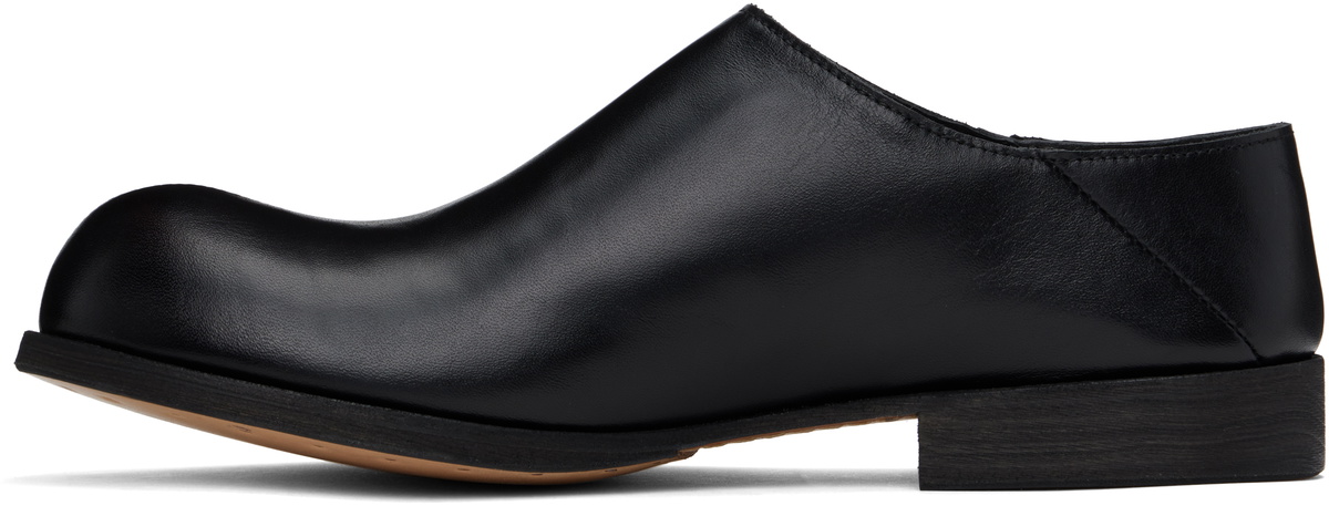 Moschino Black Cobbler Calf Shootie Loafers Moschino