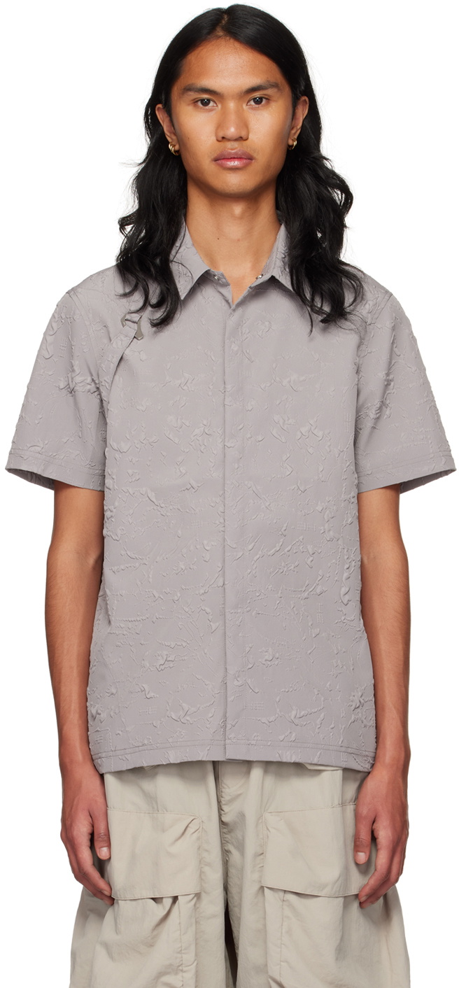 HELIOT EMIL Gray Myriad Shirt Heliot Emil