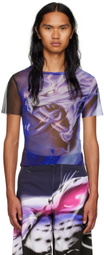 Gerrit Jacob Purple Printed T-Shirt