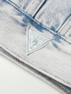 Guess USA - Fleece-Trimmed Denim Jacket - Blue