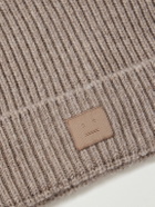 Acne Studios - Kua Logo-Appliquéd Ribbed Wool and Yak-Blend Beanie